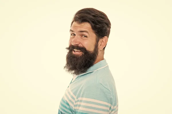 Portrait Bearded Guy Unshaven Guy Smiling Face Happy Guy Beard — 图库照片