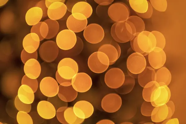 Bright Abstract Bokeh Background Blurred Background People Bokeh Gold Color — Stock Photo, Image