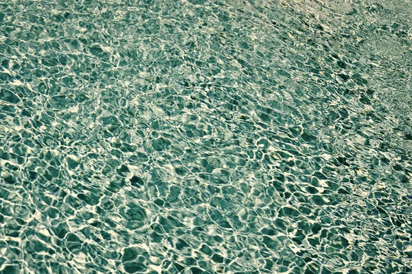 Κυματιστό Φόντο Μπλε Χρώμα Στην Πισίνα Του Καλοκαιριού — Φωτογραφία Αρχείου