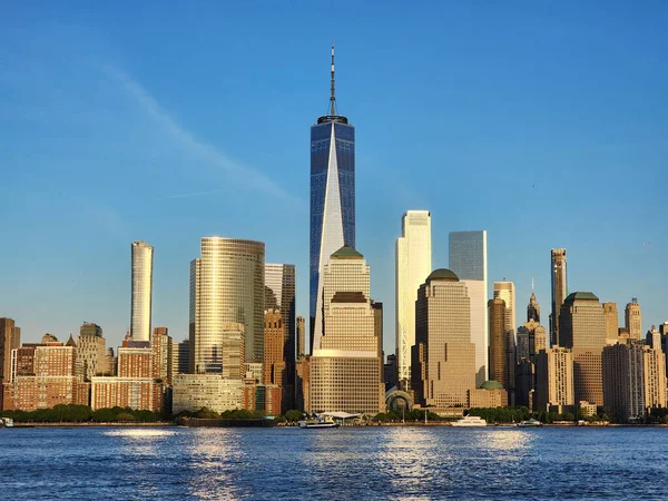 市中心的庄园 大都市 大都市的城市景观 纽约市中心的纽约 曼哈顿天际线 纽约市New York City 摩天大楼的城市景观的Nyc 城市的建筑 — 图库照片