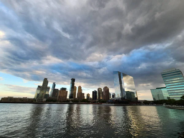 Jersey City Usa Maja 2023 Panorama Miasta Drapaczem Chmur Panoramie — Zdjęcie stockowe