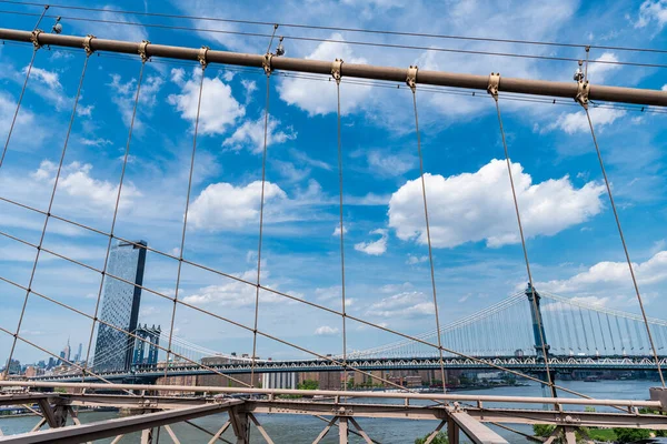 Ponte Che Collega Lower Manhattan Con Downtown Brooklyn Architettura Urbana — Foto Stock