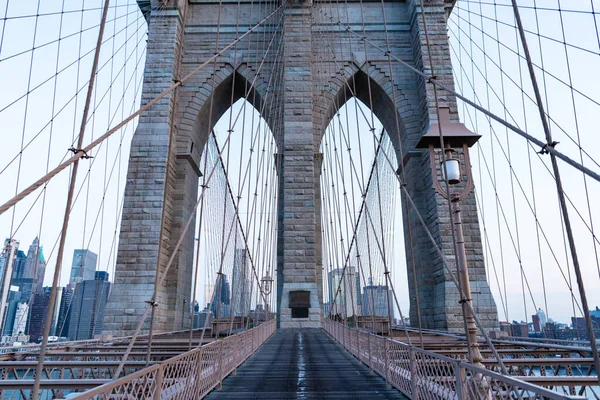 Brooklyn Punto Riferimento Ponte Brooklyn Usa Ponte Brooklyn New York — Foto Stock