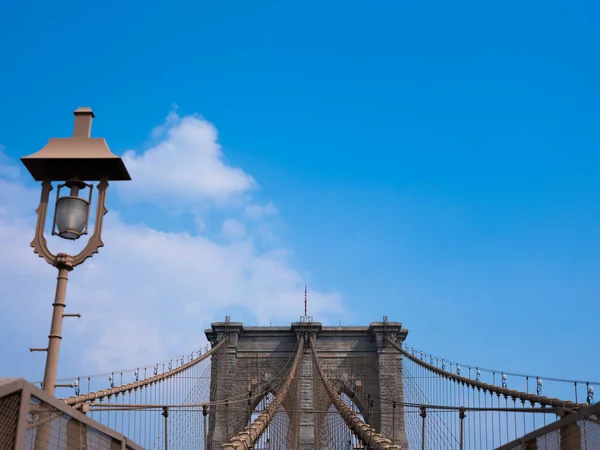 Ponte New York Che Collega Manhattan Brooklyn Modo Manhattan Architettura — Foto Stock