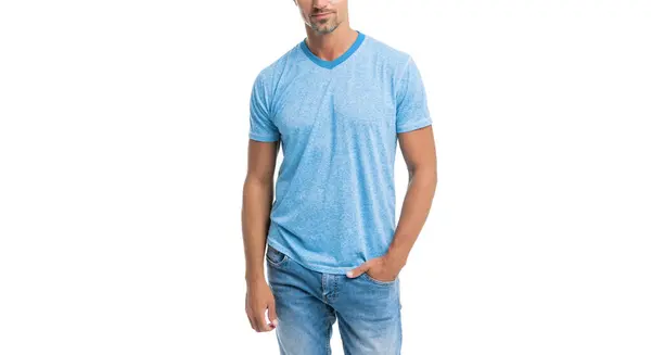 Cropped Guy Fashion Model Casual Style Clothes Fashion — Stok fotoğraf
