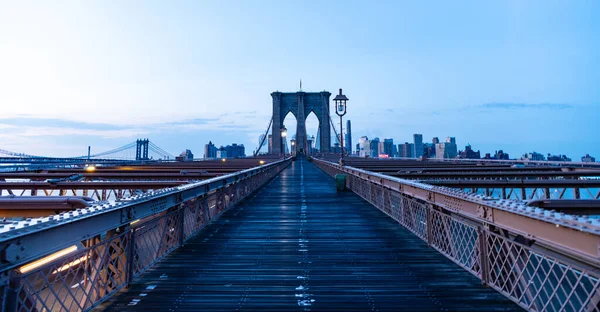 Most Brooklyński Nowym Jorku Most East River Między Dzielnicami Manhattanu — Zdjęcie stockowe
