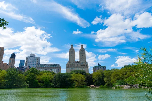 Parque Central Nueva York Hermosa Vista Jacqueline Kennedy Onassis Embalse —  Fotos de Stock