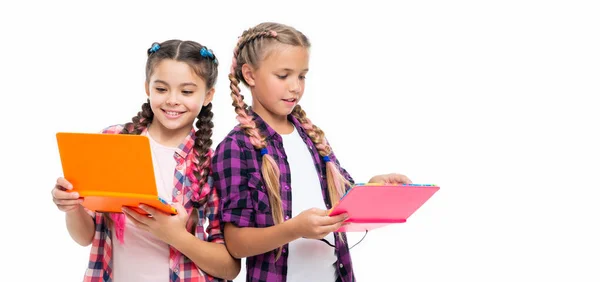 Barn Flickor Dela Tankar Dagbok Utbildning För Barn Skolbarn Och — Stockfoto