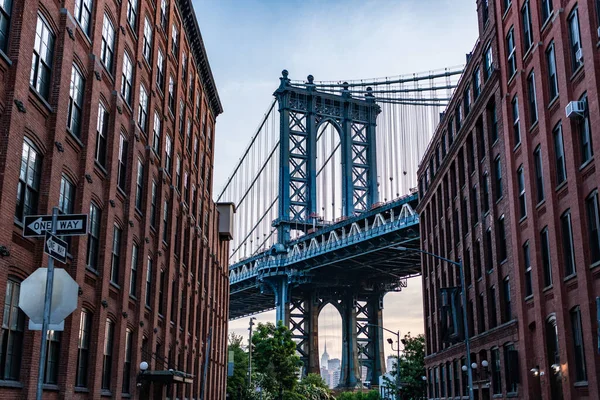 Ponte Che Collega Lower Manhattan Con Downtown Brooklyn New York — Foto Stock
