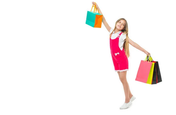 Tonåring Flicka Shopping Försäljning Bakgrund Med Kopieringsutrymme Foto Tonåring Flicka — Stockfoto