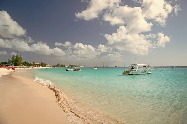 Bridgetown Barbados Diciembre 2015 Vacaciones Playa Verano Con Barcos Yates —  Fotos de Stock