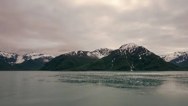 Fantastiskt Landskap Berg Alaska Foto Berg Alaska Berg Alaska Snöigt — Stockfoto
