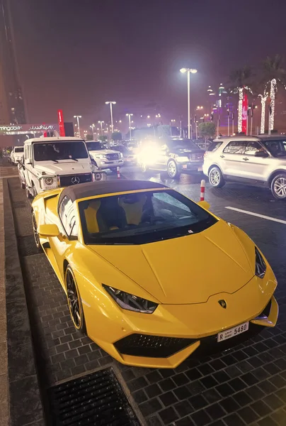 Дубай Оаэ Декабря 2017 Lamborghini Huracan Вид Спереди — стоковое фото