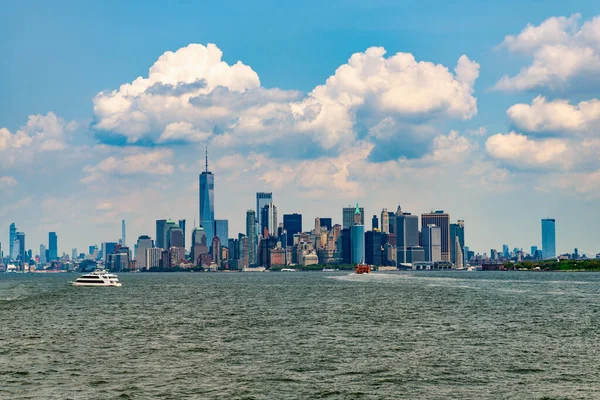 Manhattan Skyline New York City Hochhaus Von Nyc Die Architektur — Stockfoto