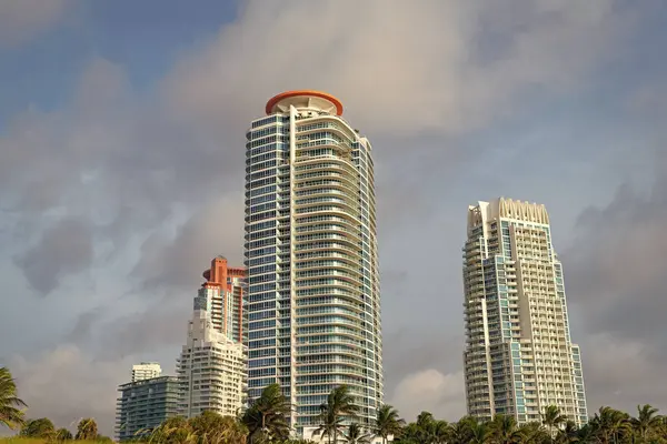 Rascacielos Edificio Fachada Arquitectura Miami Rascacielos Edificio Arquitectura Florida Rascacielos — Foto de Stock