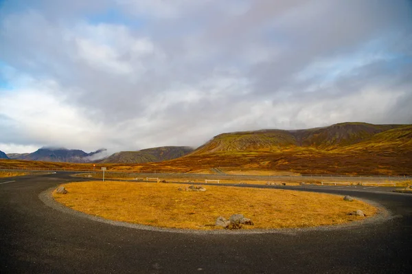Őszi Táj Hegy Természetben Őszi Hegyvidéki Táj Iceland Falusi Természete — Stock Fotó