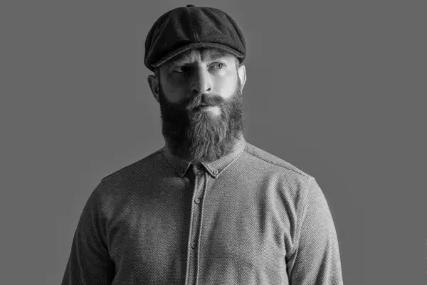Yakışıklı Yüzlü Rlandalı Bir Adam Sakallı Adamın Portresi Sakallı Bıyıklı — Stok fotoğraf