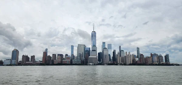 Horyzont Miejski Metropolii Nowy Jork Centrum Panorama Manhattanu Nowy Jork — Zdjęcie stockowe