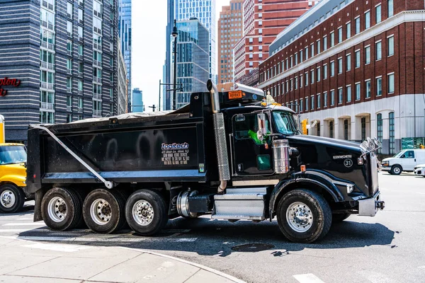 New York City Mei 2023 2018 Kenworth T800 Dump Truck — Stockfoto