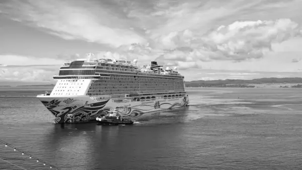 Victoria Kanada Juni 2019 Riesiges Kreuzfahrtschiff Ozean — Stockfoto