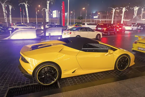 Дубай Оаэ Декабря 2017 Lamborghini Huracan Вид Сбоку — стоковое фото