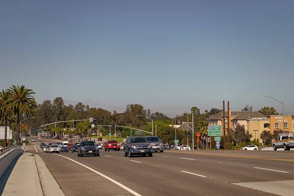 Los Angeles California Usa March 2021 Roadscape Interstate 405 Car — Stock Photo, Image
