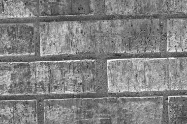 tuğla dokusu yüzeyi olan kahverengi tuğla duvar arkaplanı.