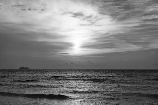 Живописная Летняя Морская Природа Закате Морская Природа Закате Фото Морской — стоковое фото