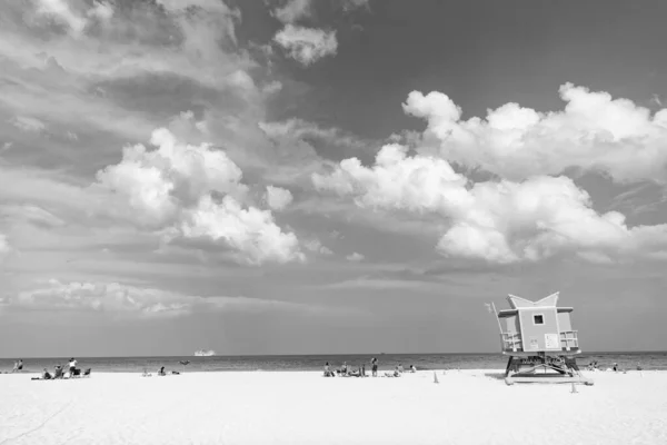 Miami Florida Usa April 2021 Rettungsschwimmturm Miami Beach Sommer — Stockfoto