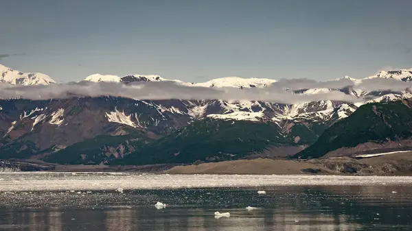 Incrível Natureza Glaciar Hubbard Alasca Eua Geleira Montanha Parir Gelo — Fotografia de Stock