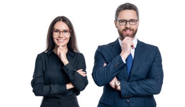 İş arkadaşı olan iş adamları. İş liderliği ve başarı. Lider, liderliği temsil ediyor. Başarılı iş adamları. İşletme lideri beyazları soyutladı. Ofiste iki meslektaşım var. iş imparatorluğu.