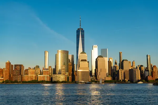 Urban Stadsarkitektur Midtown Manhattan Och Hudson River Storstadsstaden Metropolis Stadsbild — Stockfoto