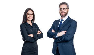 İş projesinde çalışan iş adamları. Yeni bir iş projesinde işbirliği yapıyorum. Beyazlar üzerinde izole iş adamları. Ofiste toplanan iş adamları..