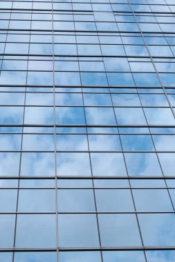 Mimarinin arka planı. Mimarinin dış arkaplanı. Dış mimari inşaatı. Mimarlık geçmişi. Mimari bina geçmişi. Cam duvarın mimari dış cephesi.