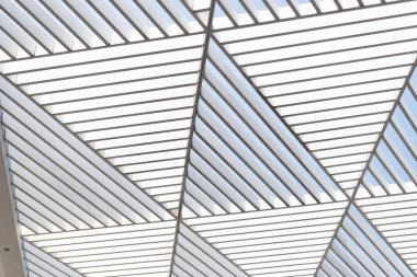 Geometrik şekiller ve şablon arka planı. Soyut geometrik arkaplan. Geometrik mimari. Geometrik soyut model arkaplanı. Mimari yapı. Modern yapı cephesi.