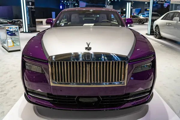New York City Usa März 2024 Rolls Royce Spectre Luxuswagen — Stockfoto