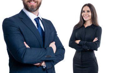 İş arkadaşları beyazları izole ediyor. Resmi takım elbiseli iki iş adamı. Hırslı iş adamları destek veriyor. Profesyonel iş lideri ve menajeri. Başarılı iş adamları. Yönetmen yardımcısı.