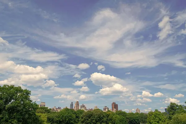 Pemandangan Alam Kota Dengan Pencakar Langit Central Park New York Stok Foto