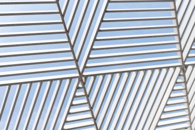 Geometrik mimari. Geometrik soyut model arkaplanı. Soyut tasarım yapısı. Soyut şekiller ve şablon arka planı. Soyut geometrik arkaplan.