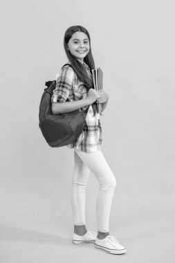 Çocukluktan beri bilgi edinmek. Okulda öğrenme konuları. Kız çocuk eğitimi. Okula dönüyorum. Genç kızlar için okul eğitimi. Genç kız öğrenci çalışma kitaplarını tutuyor. Okul anıları.