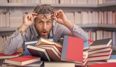 Kütüphanede kitap seven bir adam. Sınıfta öğretmen beyin fırtınası yapıyor. Öğretmen için bilgi günü. Okul eğitimi ve bilgisi. Derste ya da sınavda kitap kurdu öğretmeni. Öğrenmenin hazzını kucaklamak.