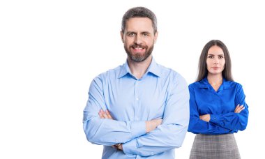 Finansal açıdan başarılı bir anlaşma. Takım elbiseli iş adamları. İş başarısı beyazda izole edildi. Başarılı bir ortaklık. İş ekibi başarısı. İş adamlarının başarısı için reklam. Boşluğu kopyala.