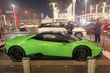 Dubai, United Arab Emirates - December 23, 2017: Lamborghini Huracan sport car.