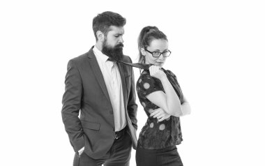 Cilveli kız. Kravatlı seksi kadın başrol oyuncusu. Flört ediyorlar. İş ortakları flört eder. Birbirine aşık bir çift. Flört ve romantizm. Flört etmek ve alay etmek. Flört iş hayatında işe yarar..