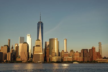 Manhattan gökdeleni, New York şehrinin hudson 'daki gökdeleninde..