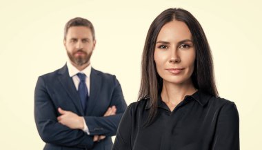 Başarılı ortaklık. İş ekibi başarısı. İş ortağı beyazla izole edilmiş. Finansal başarı Takım elbiseli iş adamları. İş ekibi çalışması ve işbirliği. Ortaklık kavramı. ortak takım.