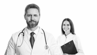 Hastanede doktor ve hemşire tıp ve sağlık hizmeti sunuyor, seçici odaklanma.