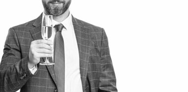 İş adamı şampanya içiyor ve tezahürat yapıyor. İş adamı ofis partisini kutluyor. İş adamı iş adamı fuar merkezinde etkinliğe katılıyor. Zaferi kutluyoruz. Partiden sonra.