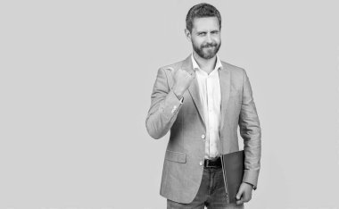 Girişimcinin başarısı. Ofis müdürü. Başarılı bir iş adamı griden kurtuldu. İşadamlarının profesyonel mesleği. İş adamı portresi. Başarılı bir iş..