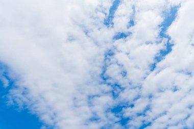 Beautiful view of blue sky with clouds. Partly cloudy. Background cloud summer. Cloud summer. Sky cloud clear with sunset. Natural sky cinematic sky with clouds background. clipart